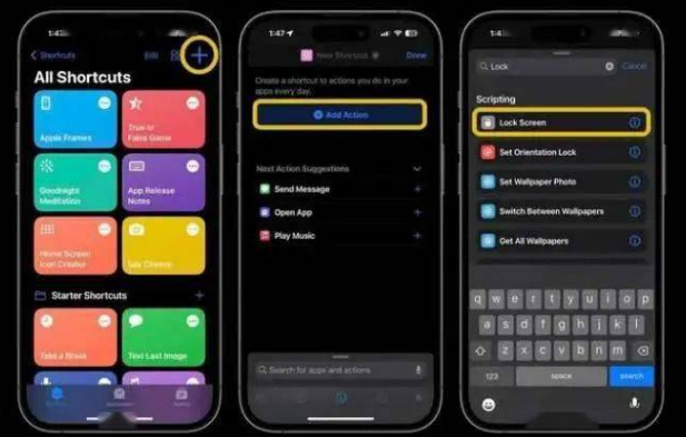 安州苹果14锁屏维修店分享iPhone14升级iOS16.4后如何创建锁屏快捷方式 